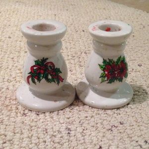 Christmas Candle stick holder set